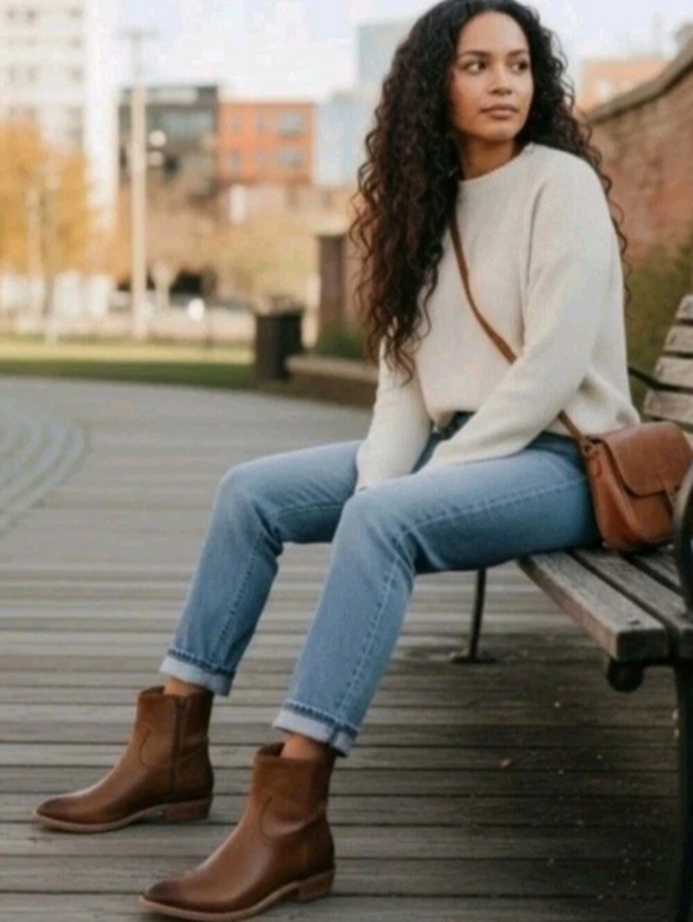 NIB FRYE Womens Billy Inside Zip Ankle Boots - Caramel Size 8M - Picture 3 of 13